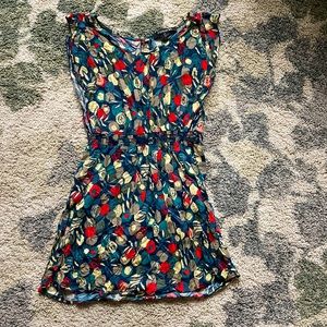 Forever 21 Summer Dress womens Small Sleeveless Blue Green Floral